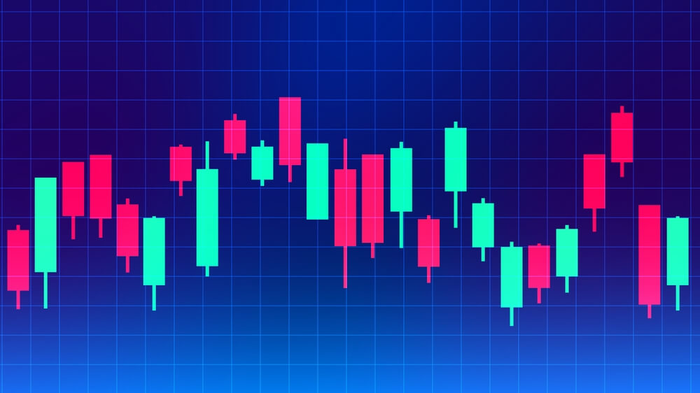 graph chart of stock market trade