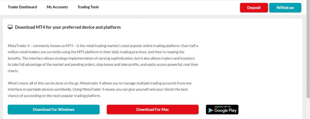 installing MetaTrader 4 on PC
